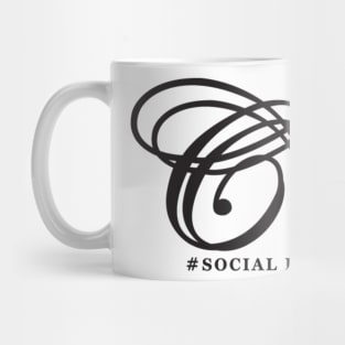 SOcial Butterfly-BLACK Mug